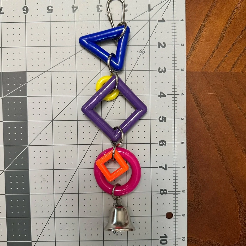 Handmade Colorful Small Parrot Toy with Bell
